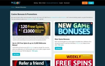 Promotions at DrSlot Casino
