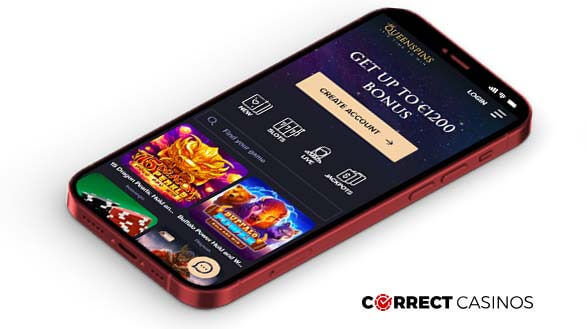 QueenSpins Casino - Mobile Version