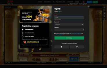 Sign Up at Red PingWin Casino