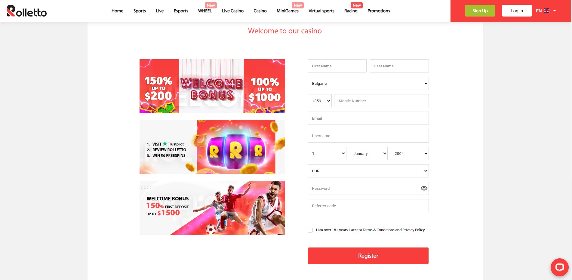 Rolletto Casino Review: Rating + Pros/Cons (2024)
