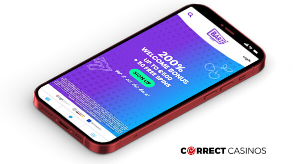 Barz Casino - Mobile Version