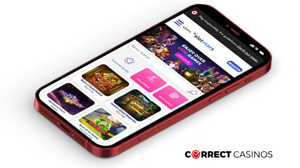 SlotStars Casino - Mobile Version