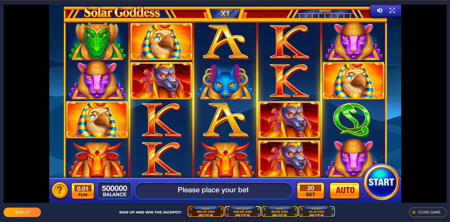Game Play at NoName Casino