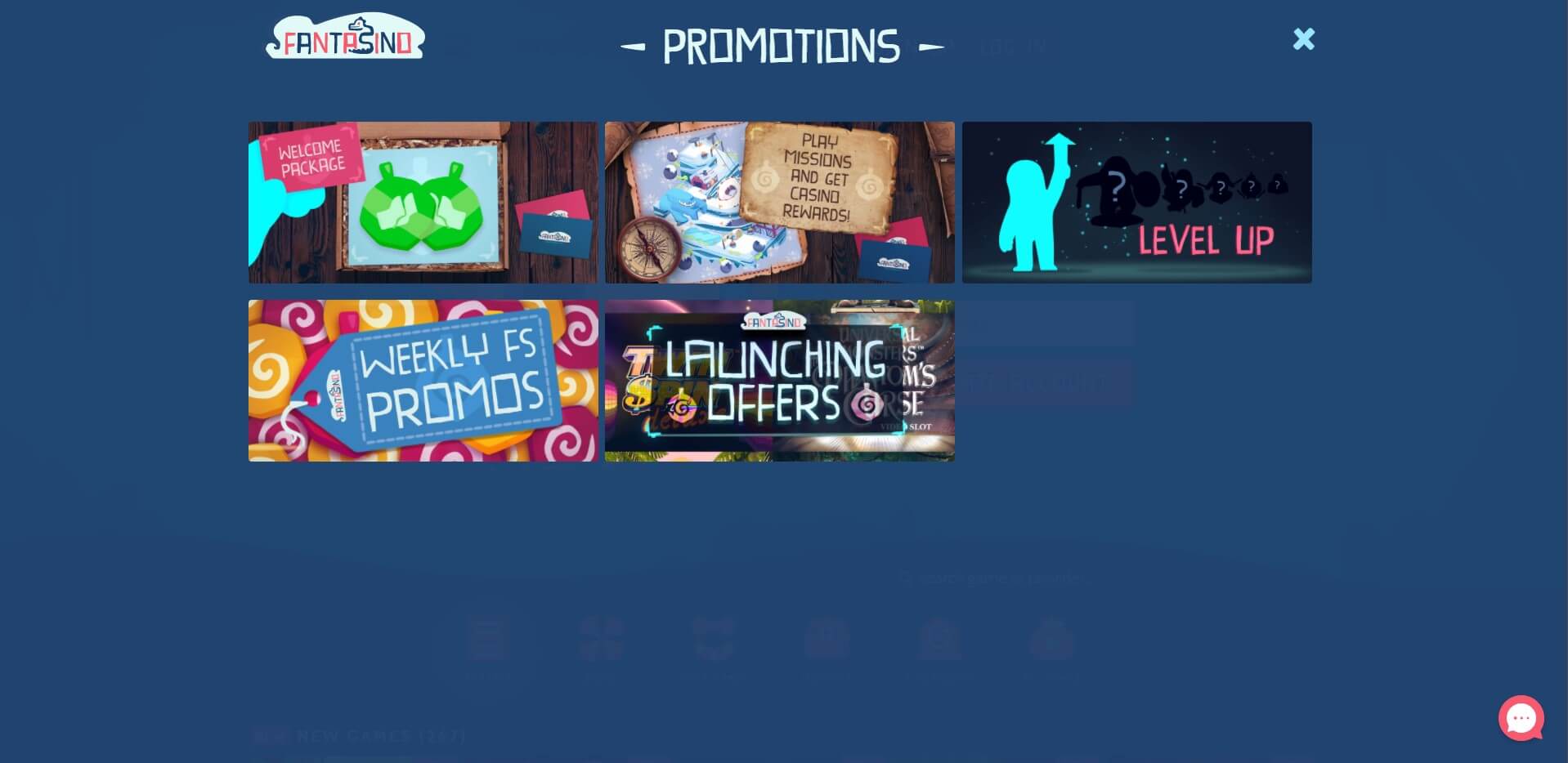 Promotions at Fantasino Casino