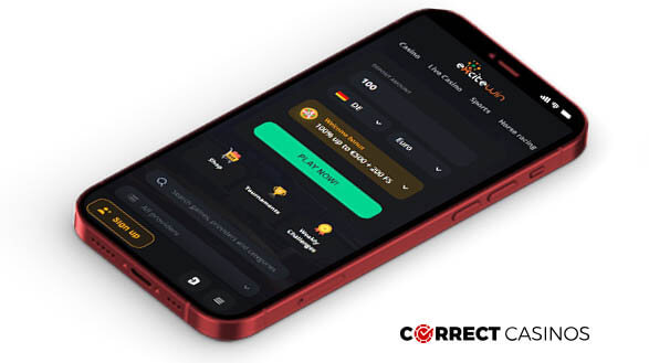 ExciteWin Casino - Mobile Version