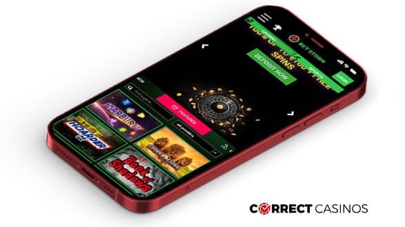 BetStorm Casino - Mobile Version