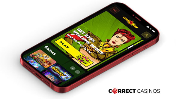 ComicPlay Casino - Mobile Version