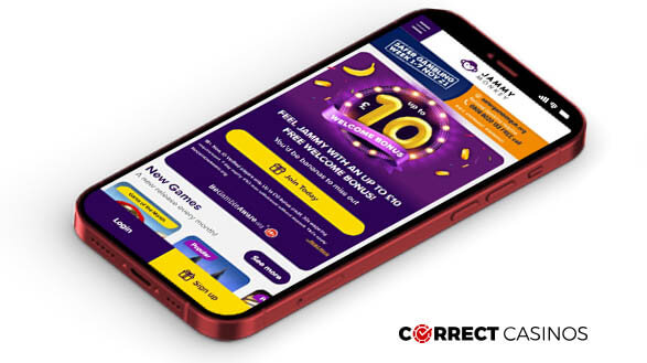 JammyMonkey Casino - Mobile Version