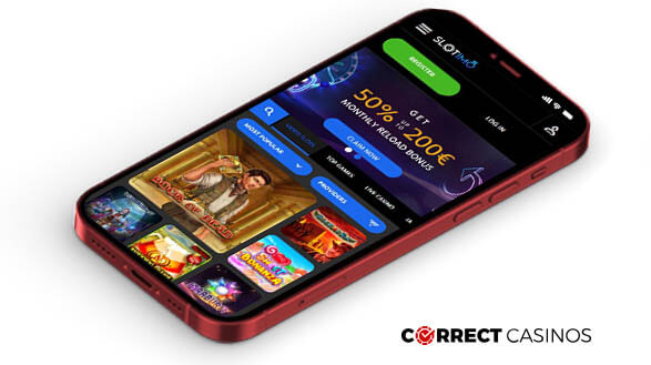 Slotimo Casino - Mobile Version