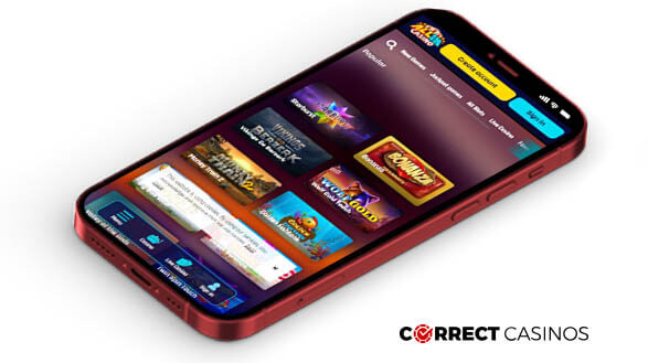 Allincasino - mobile Version