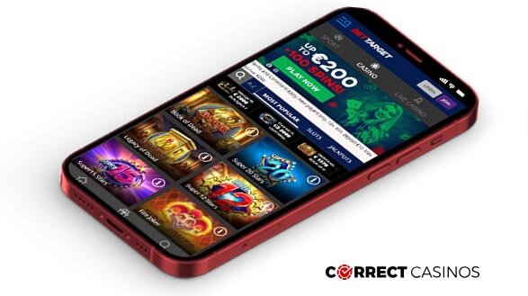 BetTarget Casino - Mobile Version