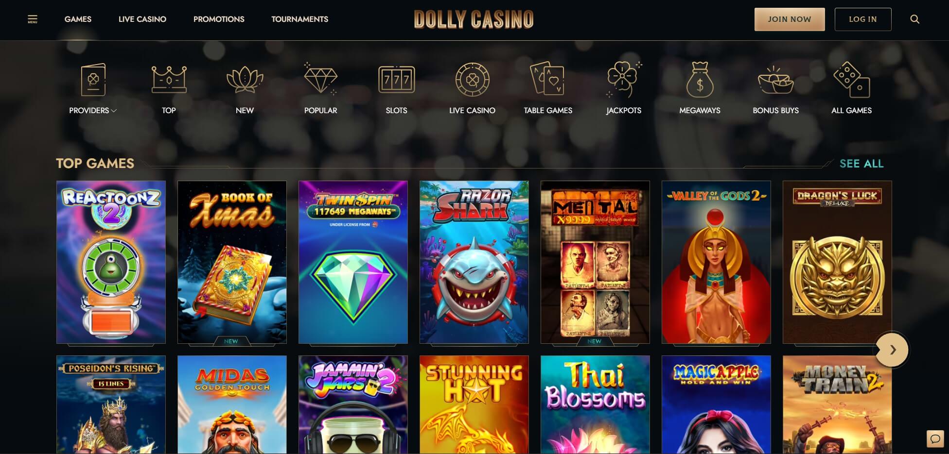 Games at Dolly Casino