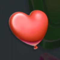 Joker Bombs Heart Balloon Symbol
