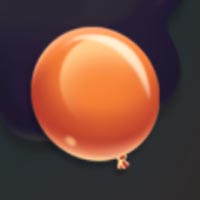 Joker Bombs Orange Balloon Symbol