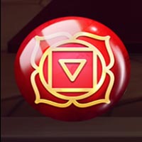 Patanjali Chakra Red Stone Symbol