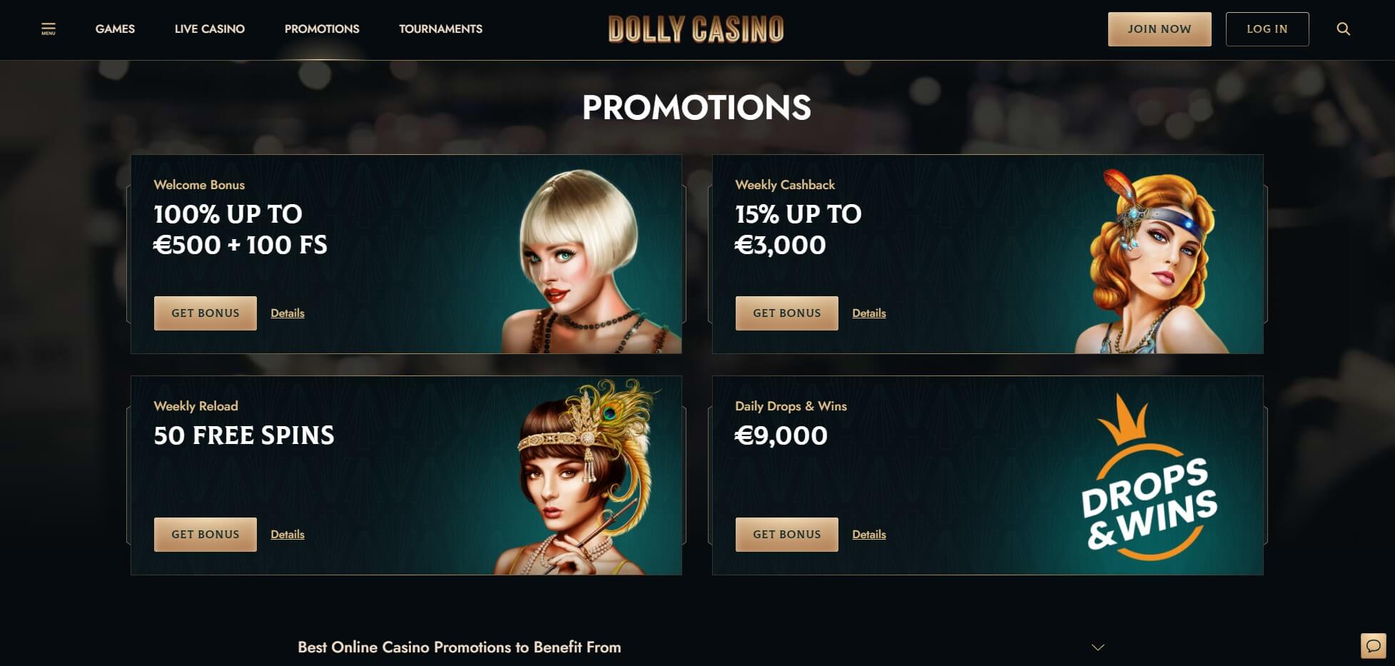 Promotions at Dolly Casino