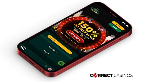CryptoVegas Casino - Mobile Version