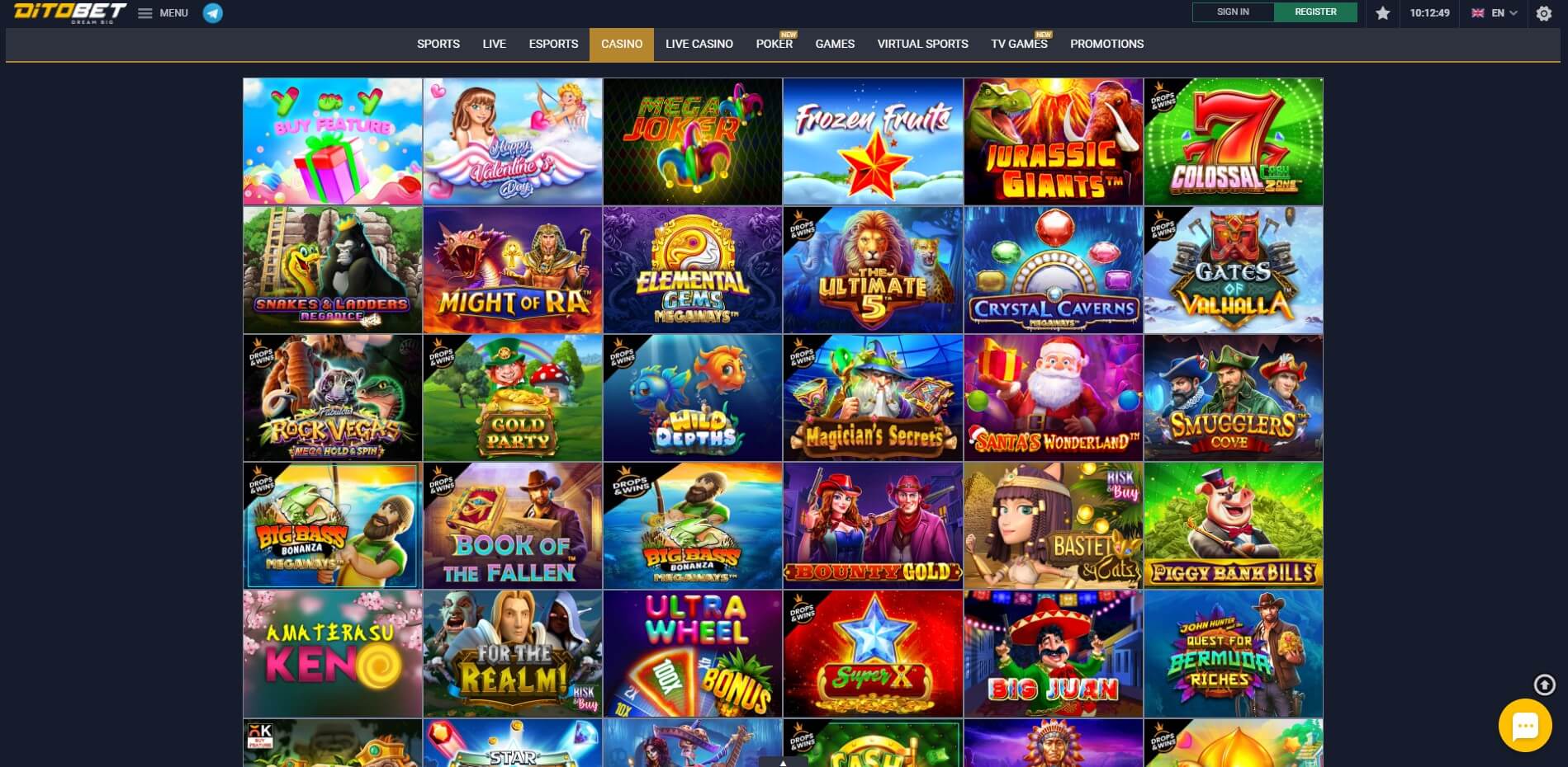 Games at DitoBet Casino