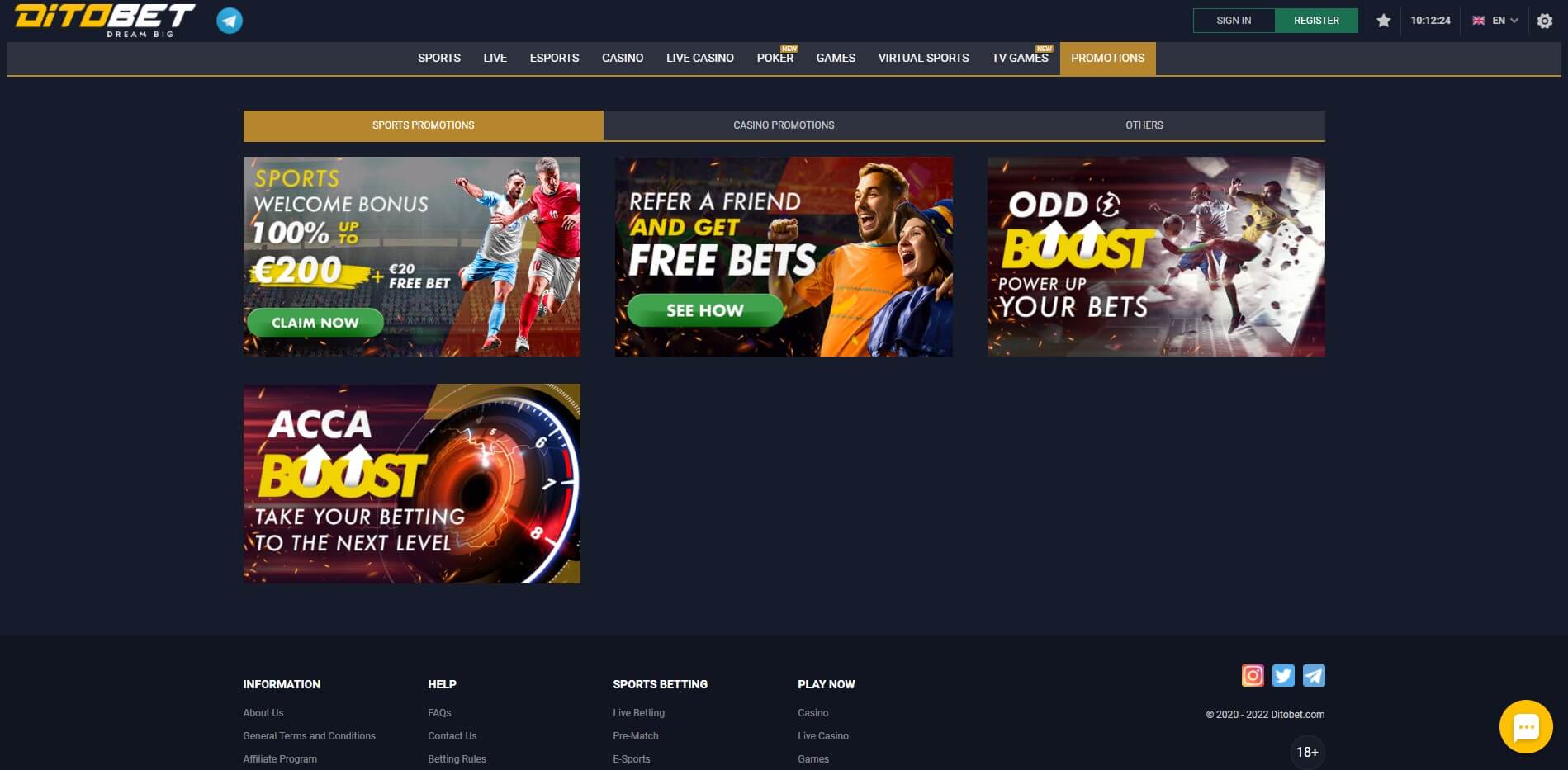 Promotions at DitoBet Casino
