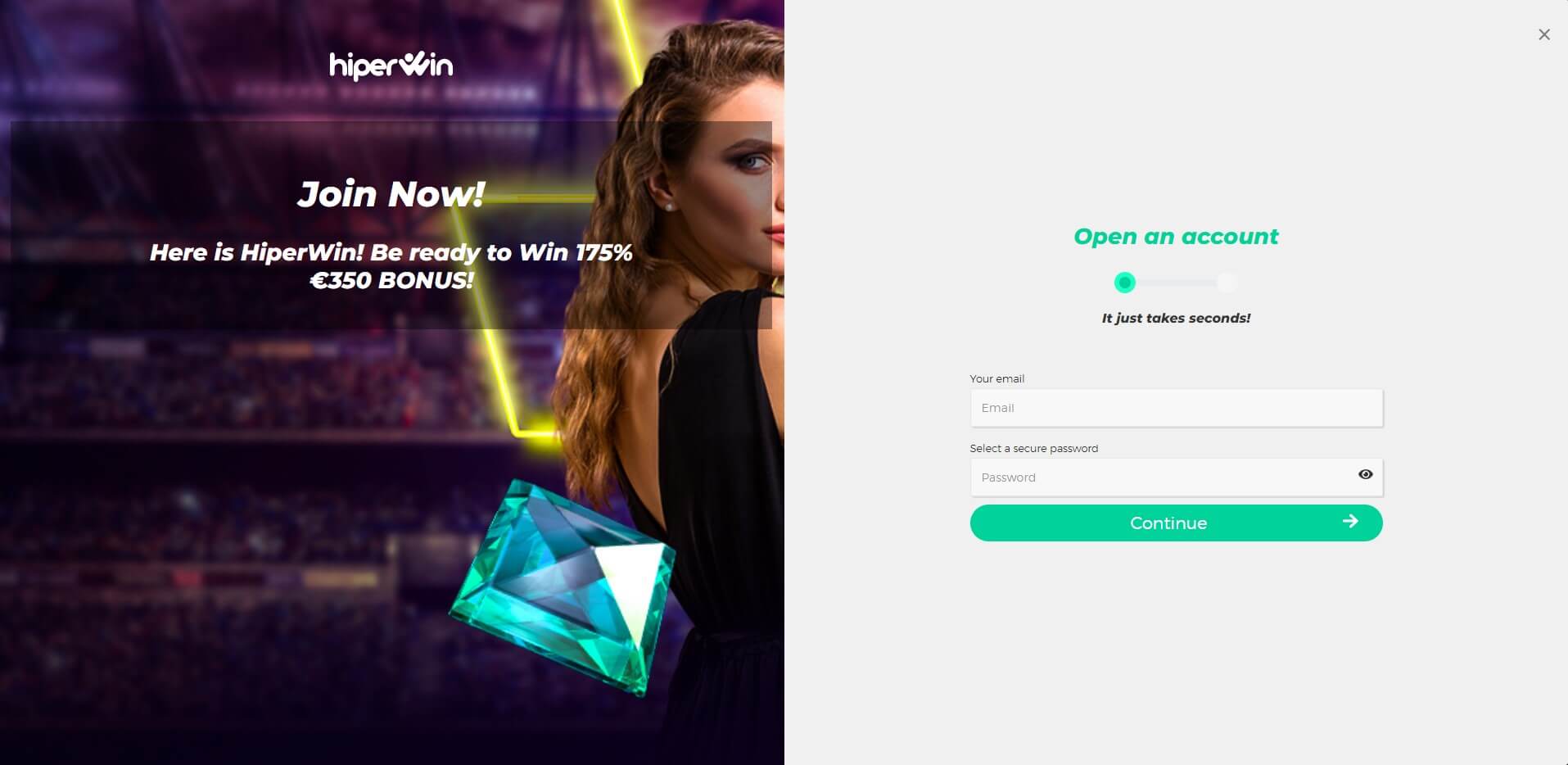 Sign Up at HiperWin Casino