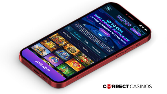 Slotzo Casino - Mobile Version