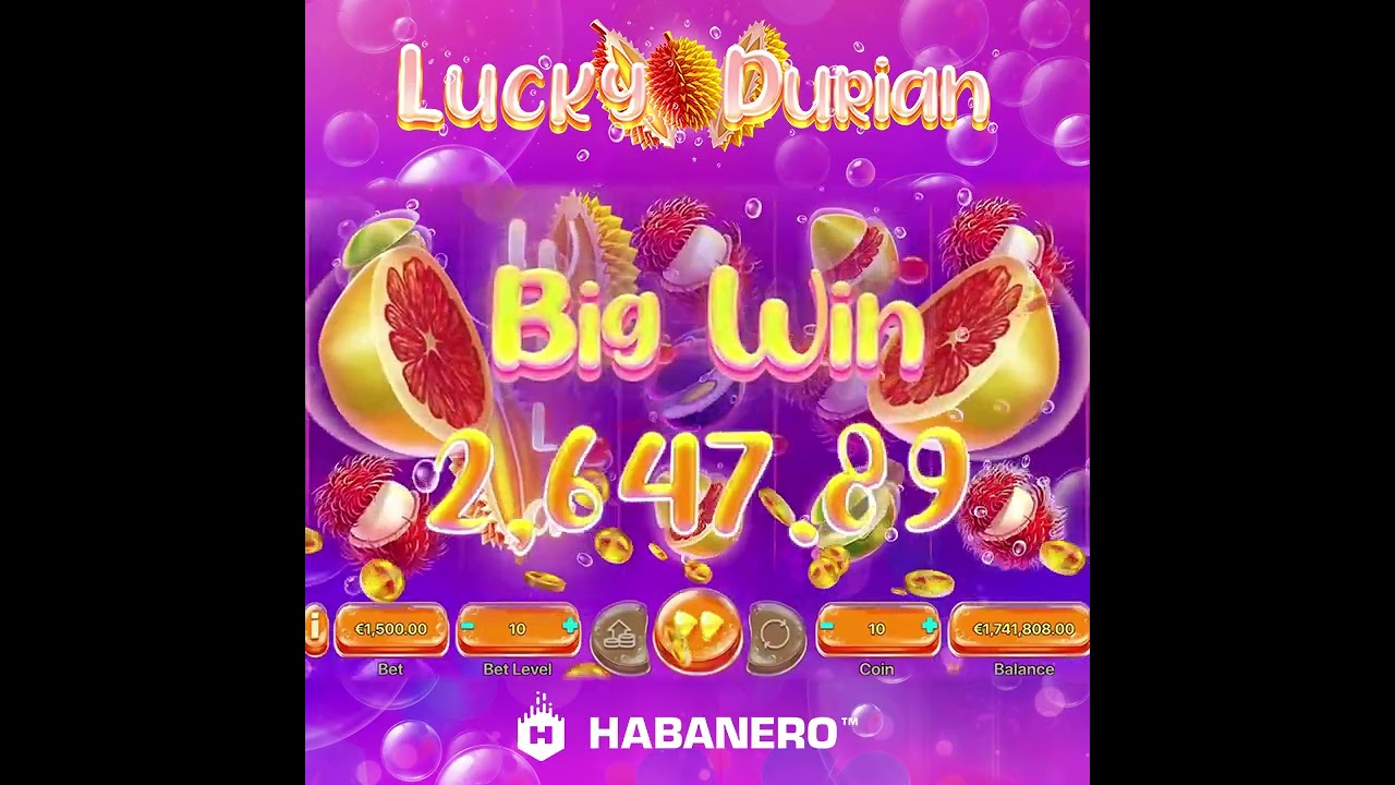 Lucky Durian win screen