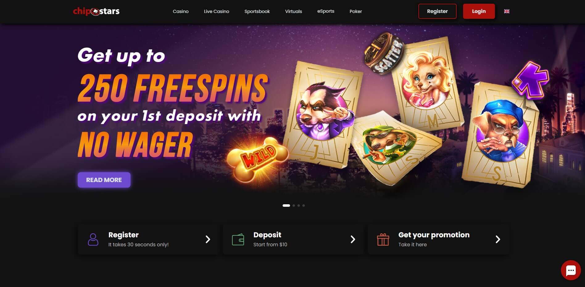 Chipstars casino Review