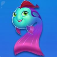 Happy Fish blue fish symbol