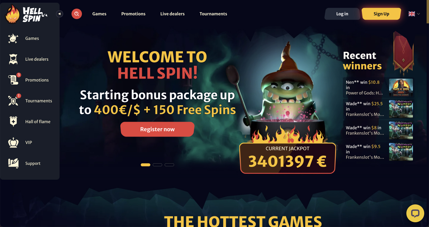 Hell Spin casino - 2022 review