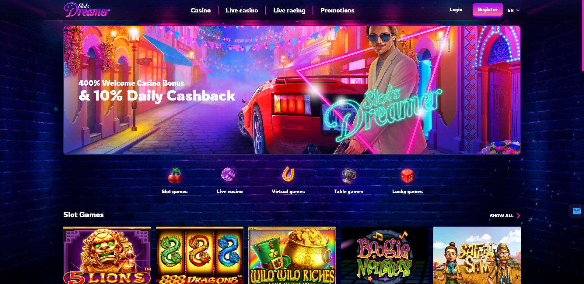 Slots Dreamer Casino Review