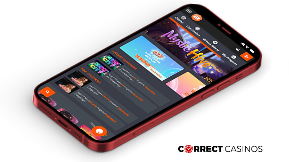 Betinx Casino- Mobile Version