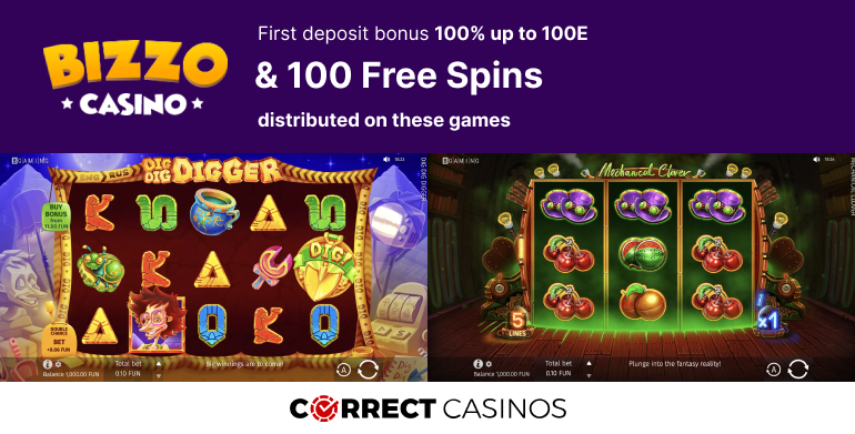 Bizzo Casino First Deposit bonjs