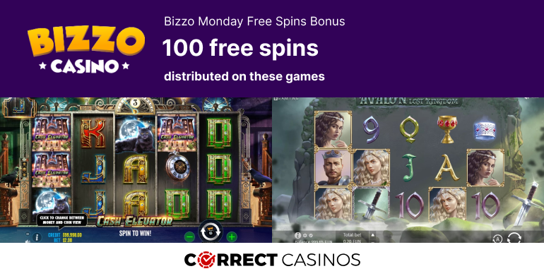 Bizzo Monday Free Spins Bonus