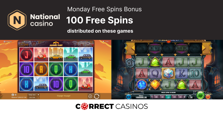 National Casino Monday Free Spins Bonus