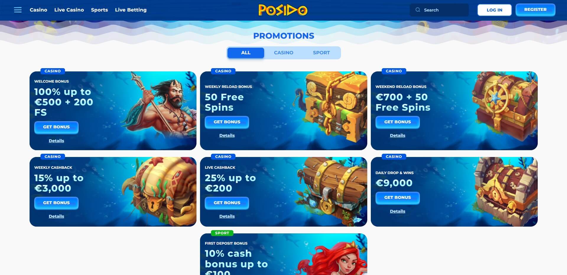 posido casino zaloguj się