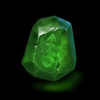 Voodoo Temple Green Stone Symbol