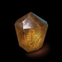 Voodoo Temple Yellow Stone Symbol