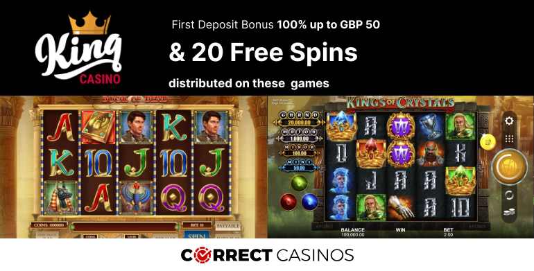 King Casino First Deposit Bonus to grab