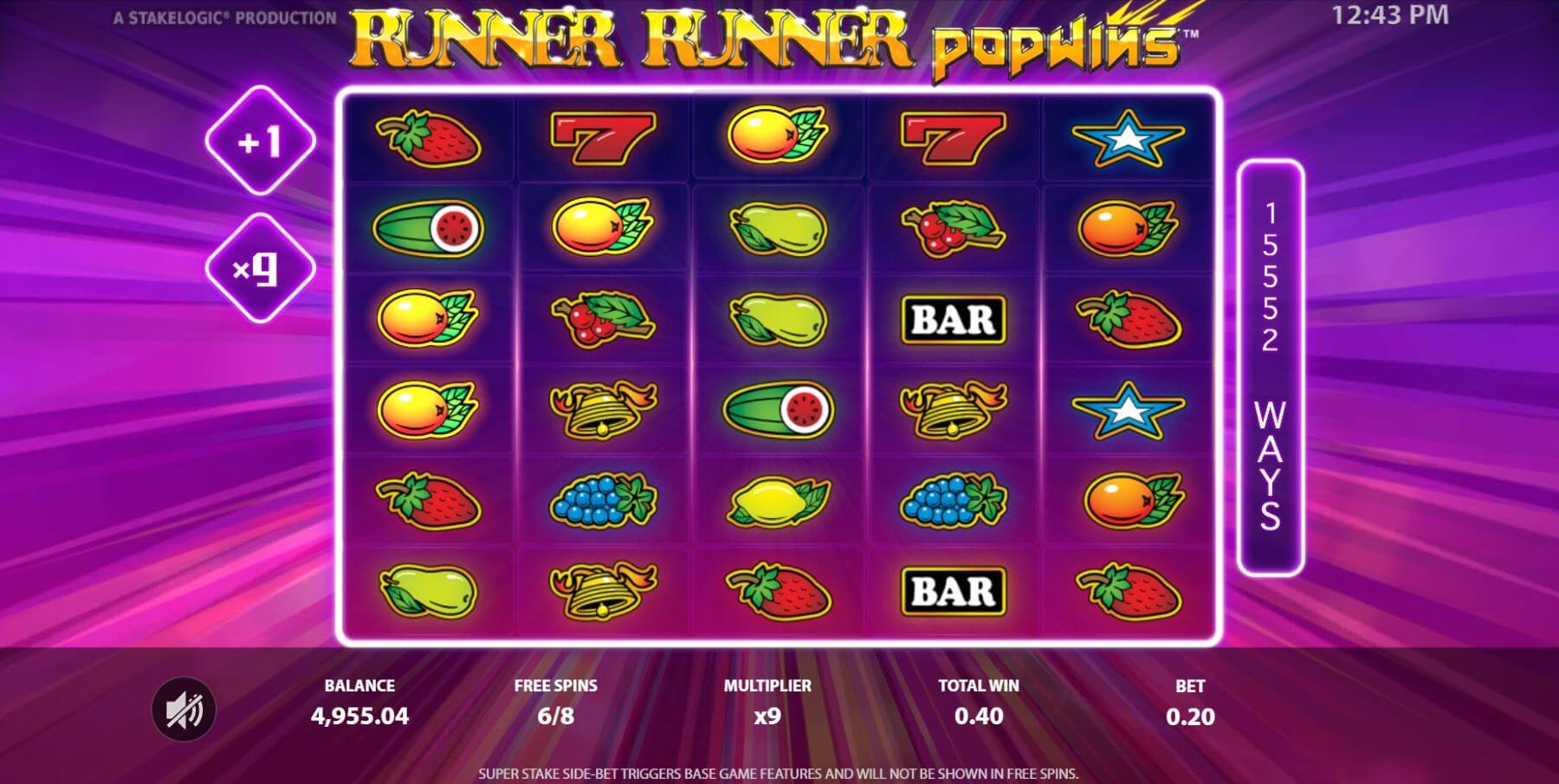 Runner Runner Popwins Slot Free Demo Play or for Real Money Correct