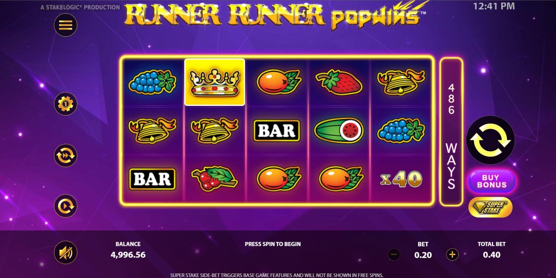 Runner Runner Popwins Slot Free Demo Play or for Real Money Correct