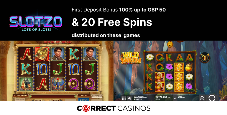 Slotzo Casino - Firstt Deposit Bonus