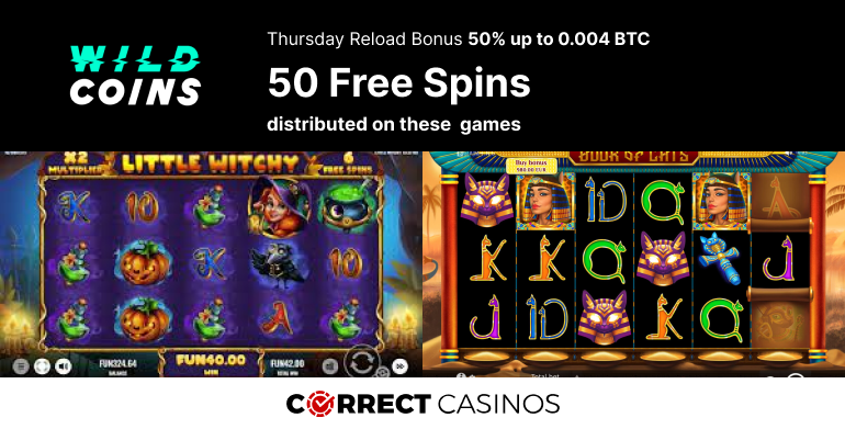 Wildcoins Casino Thursday Reload Bonus