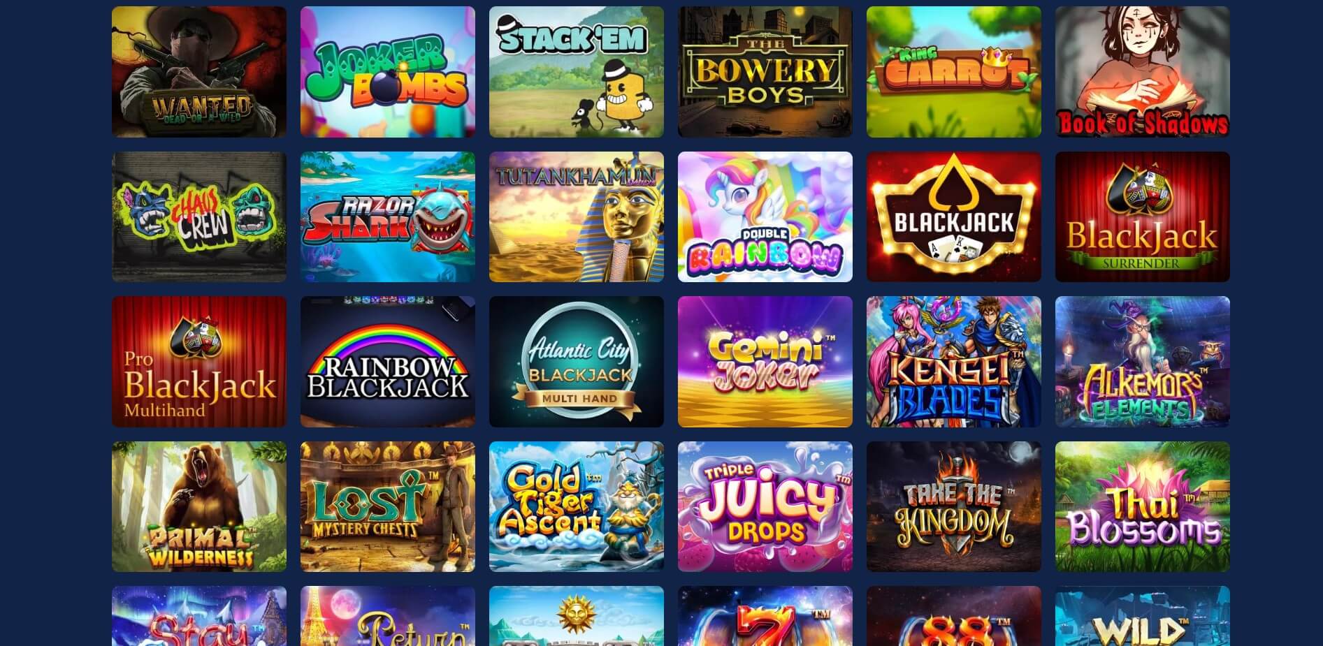 WomBet Casino Games