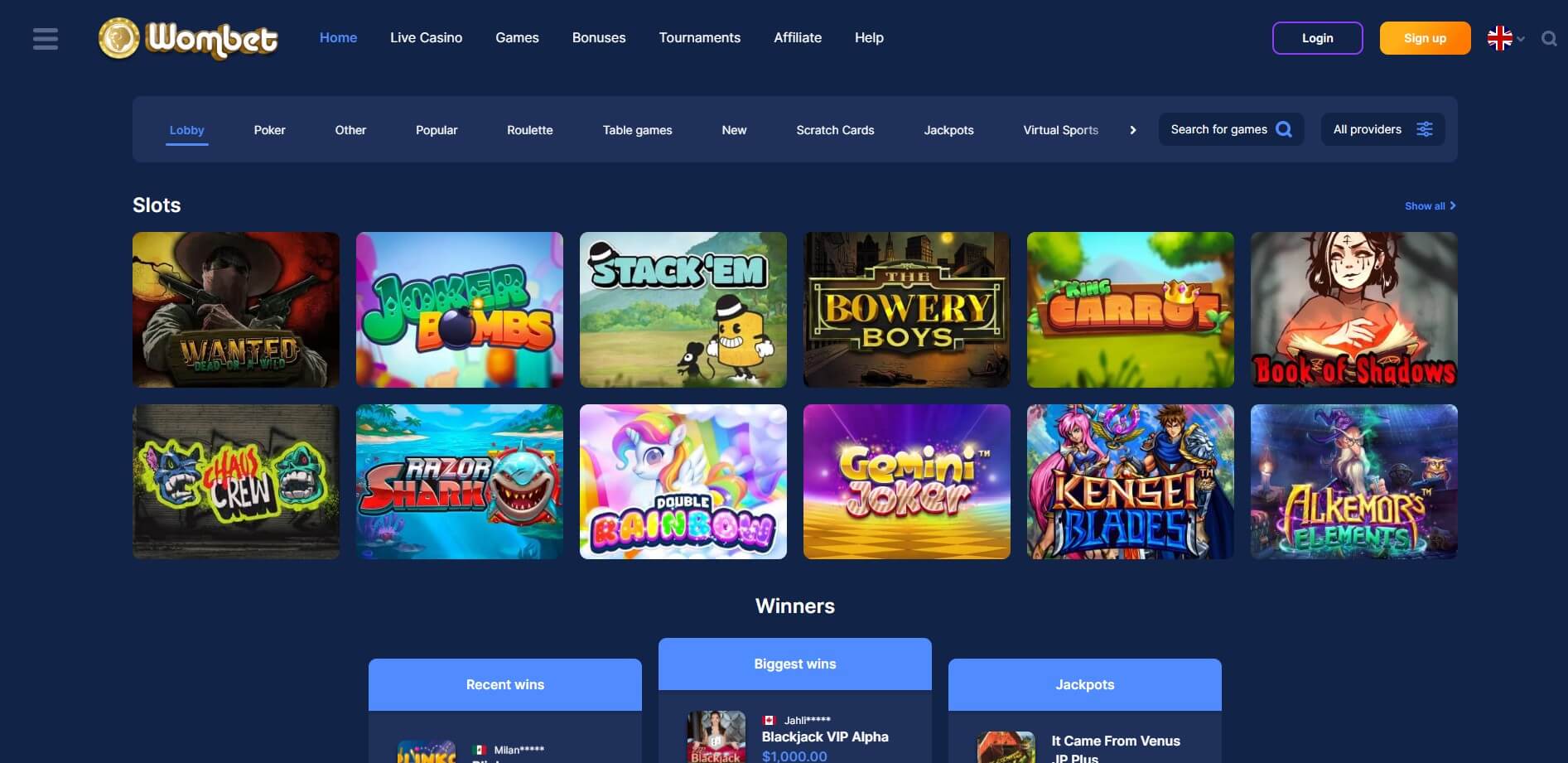 WomBet Casino Review