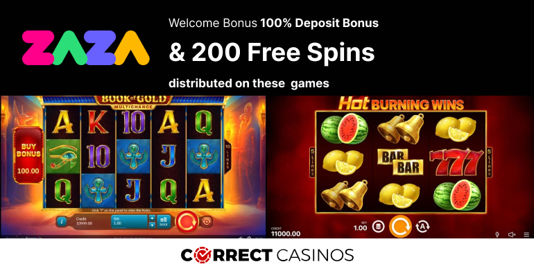Zaza Casino Welcome Bonus