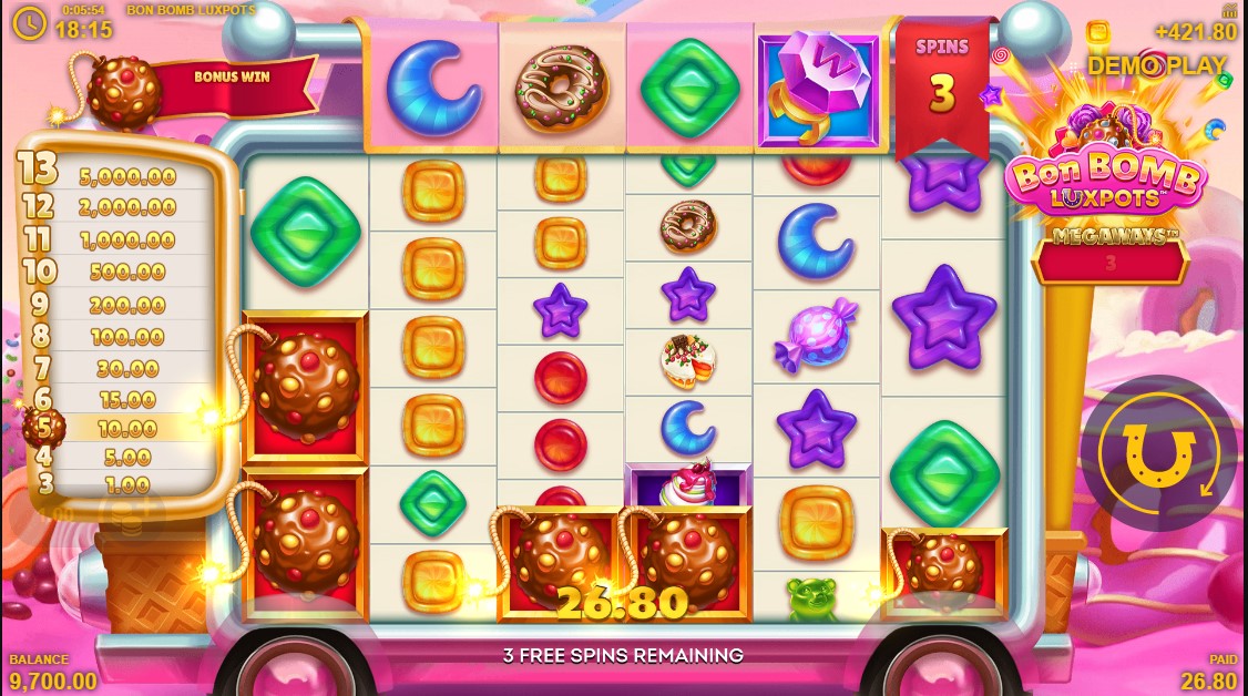 Bon Bomb Luxpots bonus