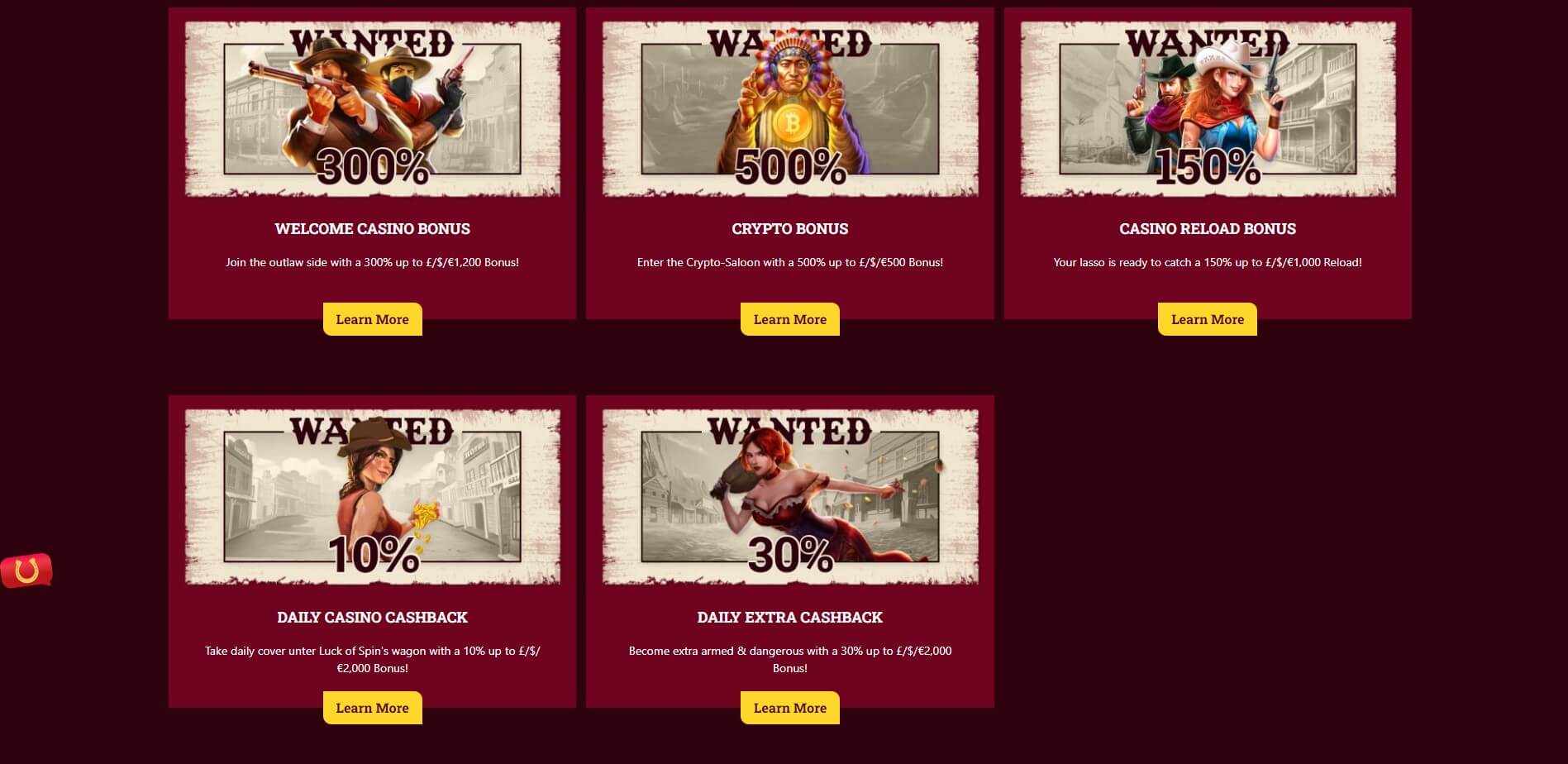 LuckOfSpins Casino Promotions