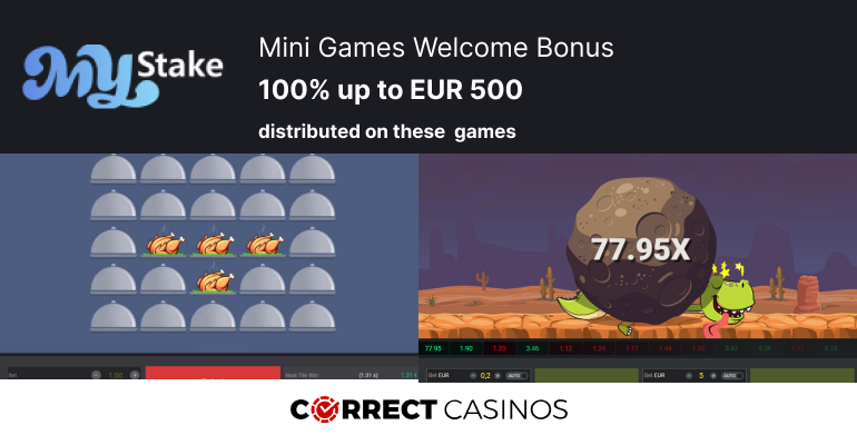 MyStake Mini Games Welcome Bonus Review