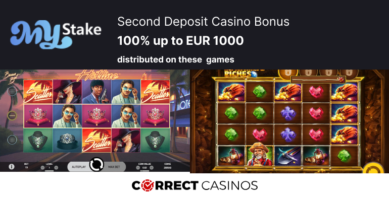 MyStake Second Deposit Casino Bonus