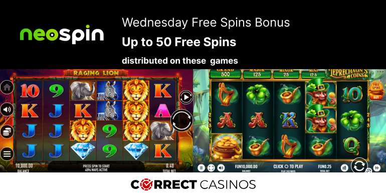 NeoSpin Wednesday Free Spins Bonus